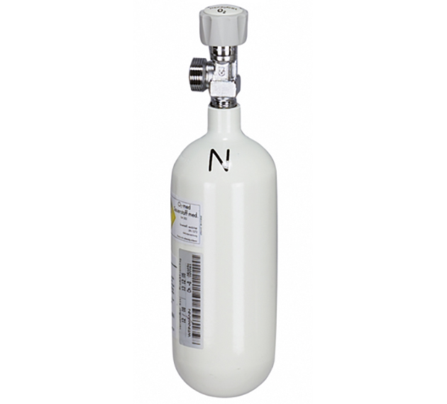 Sauerstoff-Flasche WEINMANN gefüllt (2 Liter)