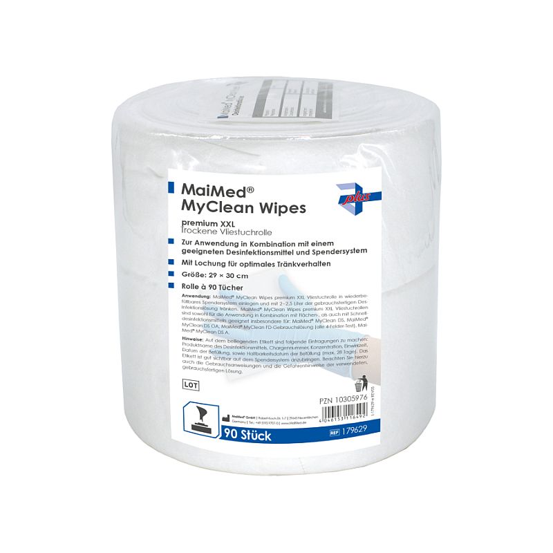 MaiMed® MyClean Wipes premium XXL, Vliestuchrolle 29 x 30 cm
