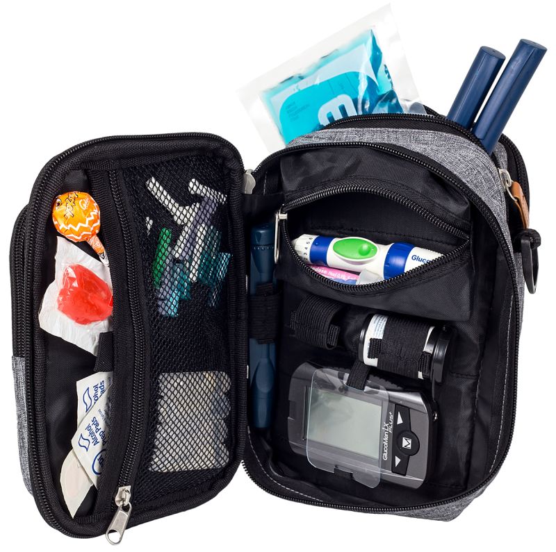 EB14-020_FIT-S-EVO-Diabetikertasche-grau-bitone_offen-gef-ullt FIT´S EVO Diabetikertasche (grau)