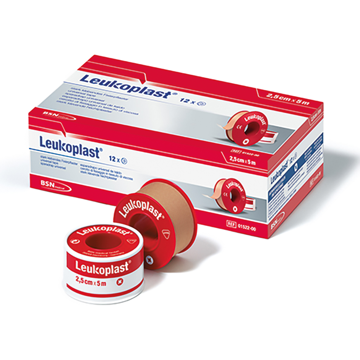 Leukoplast® Fixierpflaster von BSN (1,25cm x 5m ohne Ring)