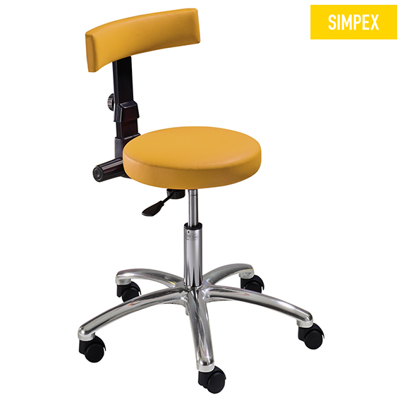 9542328_5nQmrtRHd4yurG Drehrollhocker SELLA-MED Work (mit Rückenlehne)