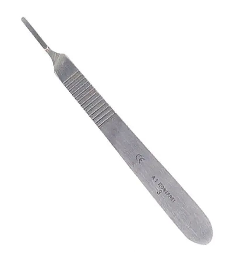 Skalpellgriff Größe 3 (für Fig. 10 bis 15) Skalpellgriff Größe 3 (für Fig. 10 bis 15)