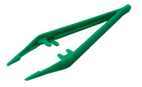 Anatomische Einmal-Pinzette aus Kunststoff (12,5 cm, medizinisch, steril)
