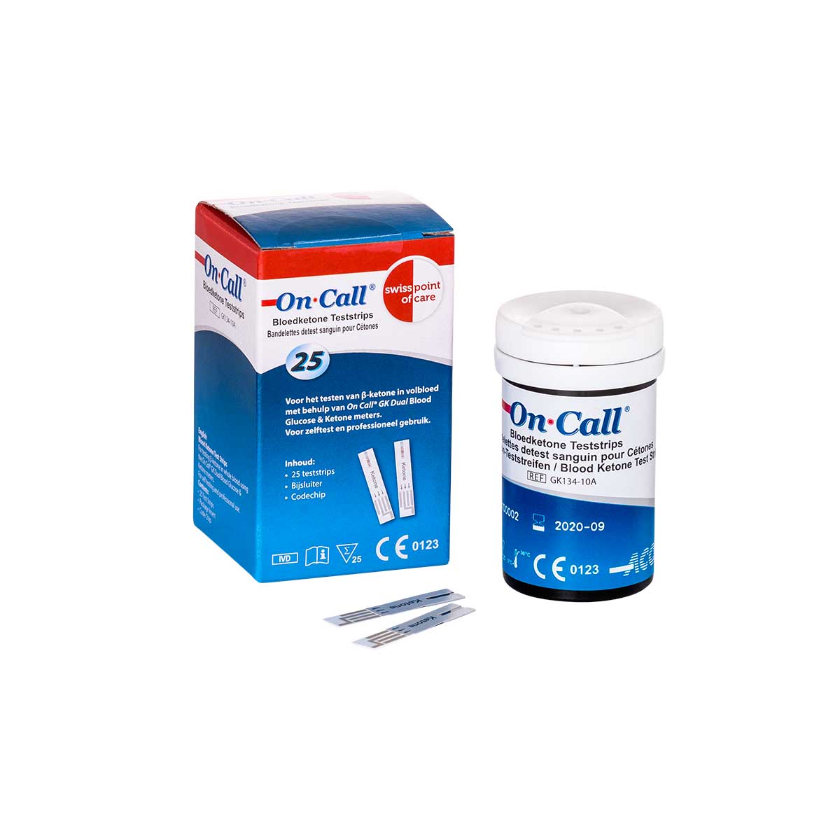 SwissPointofCare-8719831550302-OnCall-GK-Dual-Blut-Ketone-Teststreifen-x25-1 Blutketone Teststreifen (On Call GK Dual)