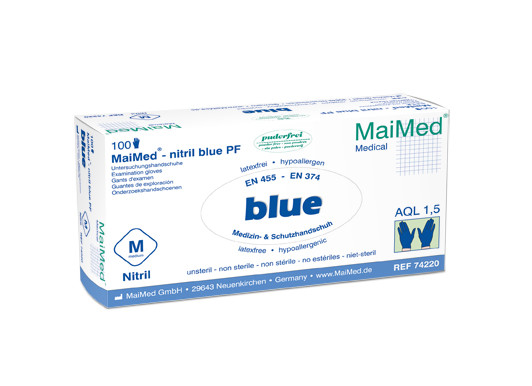 MaiMed®-nitril blue puderfrei
