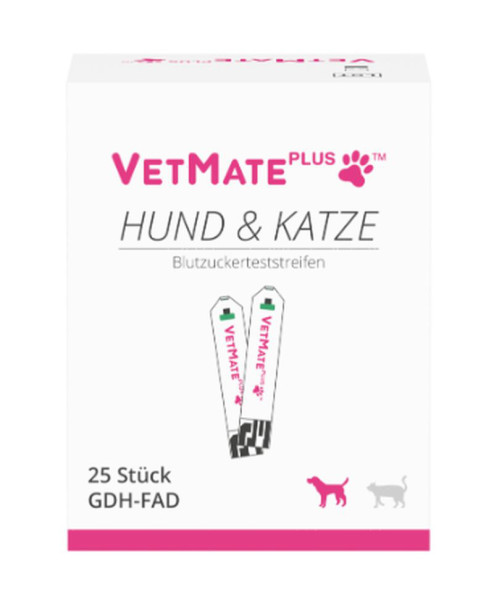 VetMate PLUS Blutzuckerteststreifen (Hund & Katze)