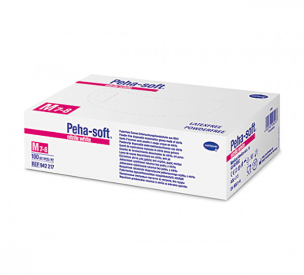 Peha-soft® nitrile white Untersuchungshandschuhe