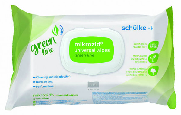 mikrozid® universal wipes green line